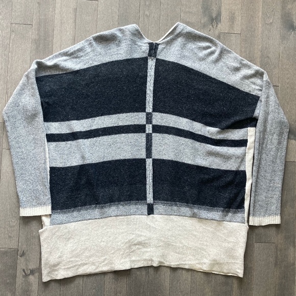 Vince Multicolour Oversized Wool Cashmere Cardigan - Picture 2 of 9